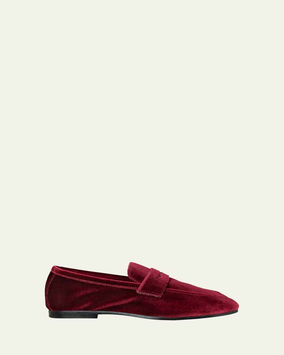 Velvet Penny Loafers